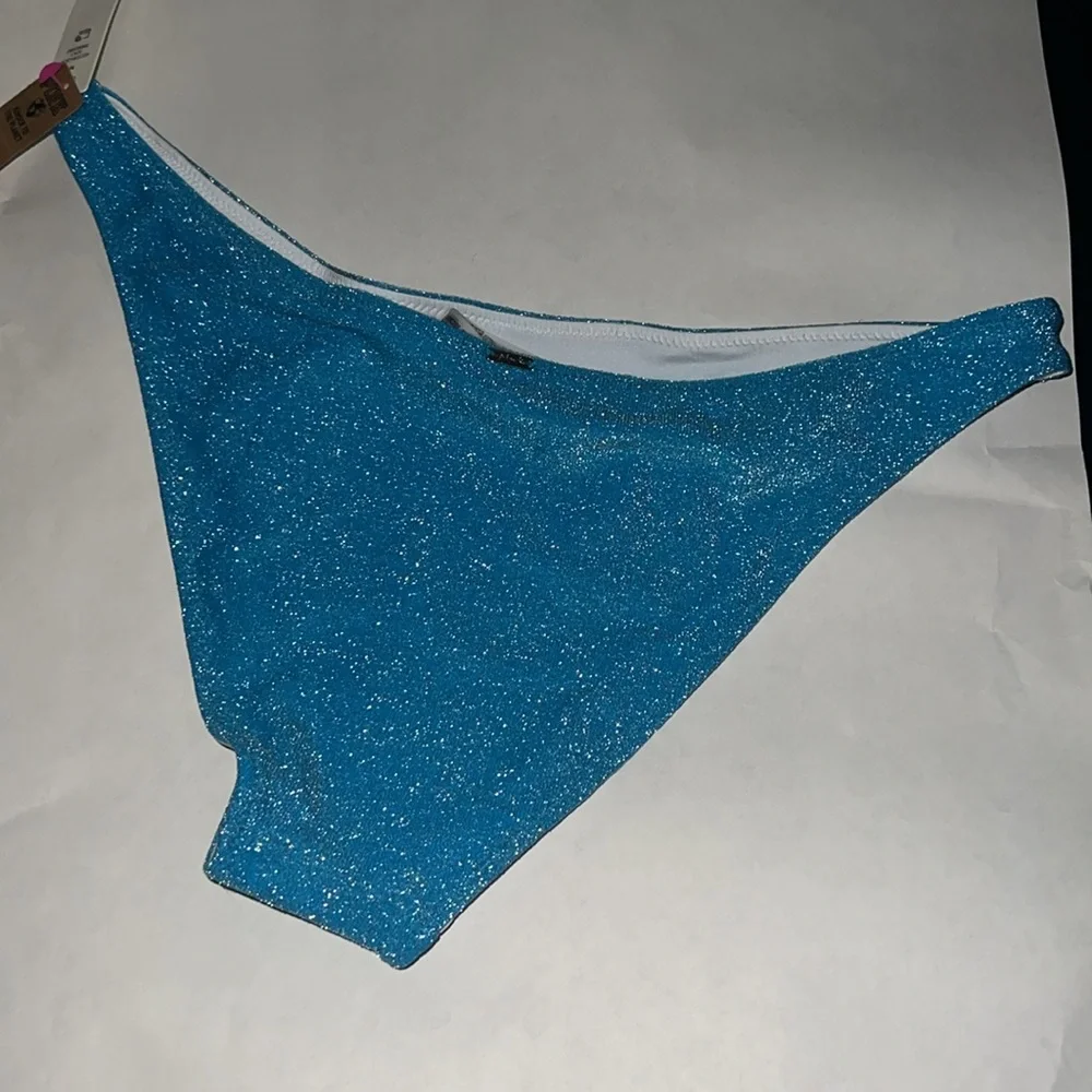 PINK SHIMMER BRAZILIAN BIKINI BOTTOM.  Size M.  New with tag.